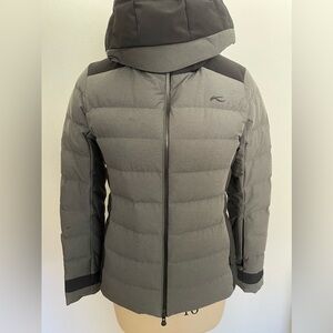 KJUS Women's Down Gray Puffer Ski Jacket